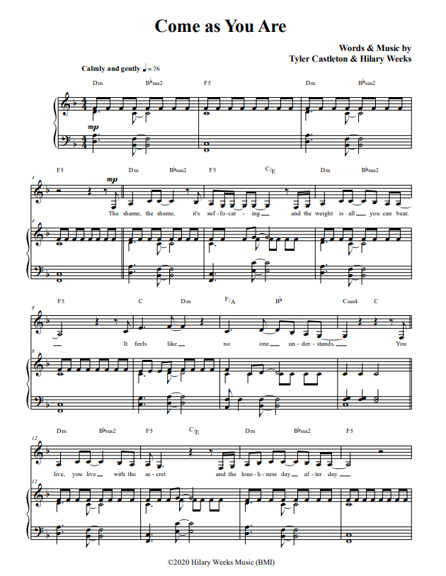 Come As You Are | Sheet Music