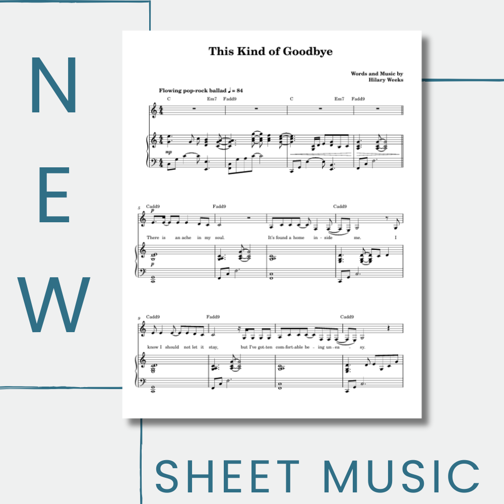 This Kind of Goodbye Sheet Music