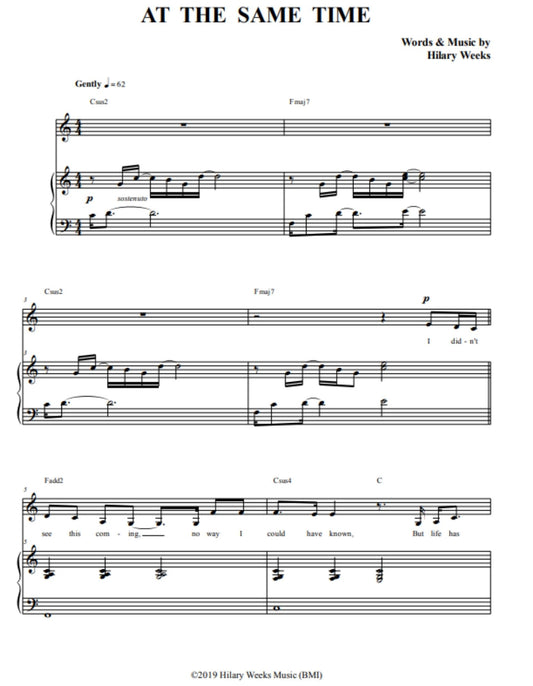 At the Same Time | Sheet Music