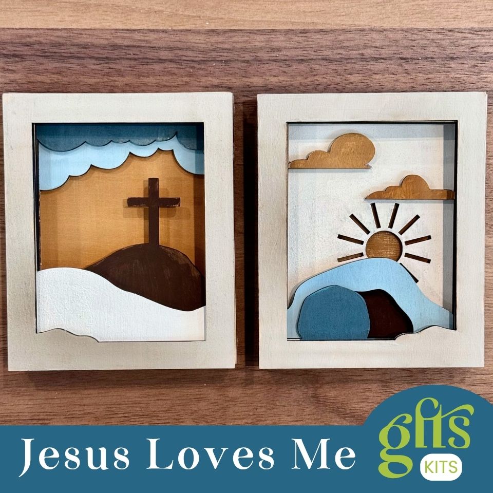 Jesus Loves Me Wood Art