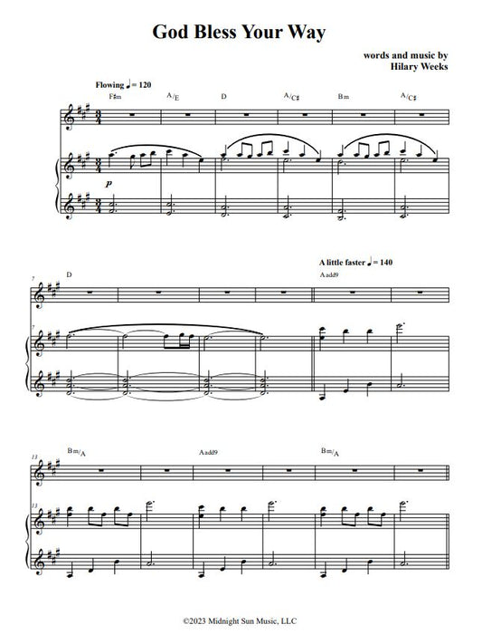 God Bless Your Way | Sheet Music