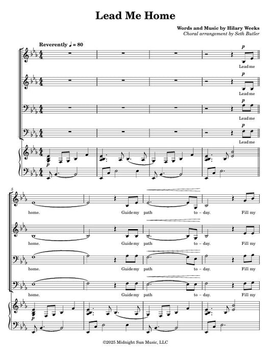 Lead Me Home (SATB)