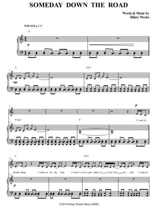 Someday Down the Road | Sheet Music