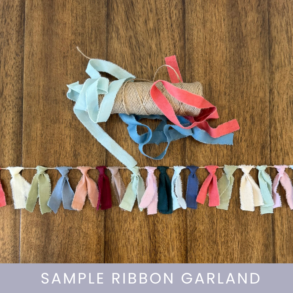 Banner Stands and Ribbon Garland